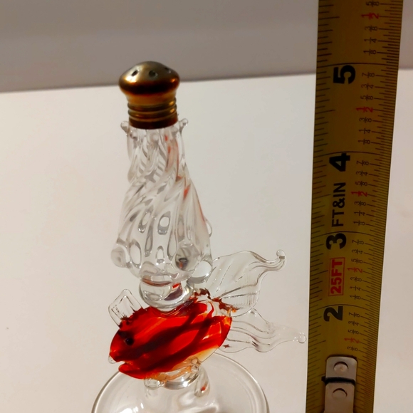 Gazelle Hand Blown Glass Single Salt Pepper Shaker Signed - Picture 5 of 5